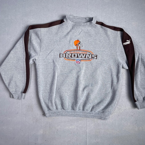 Puma Gray and Brown Sweatshirt - Picture 1 of 11